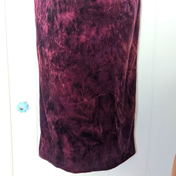 VTG Ceduxion Velvet Slip Jewel Dress M FairyGrunge Whimsigoth 90s Y2K Charmed - Picture 3 of 11